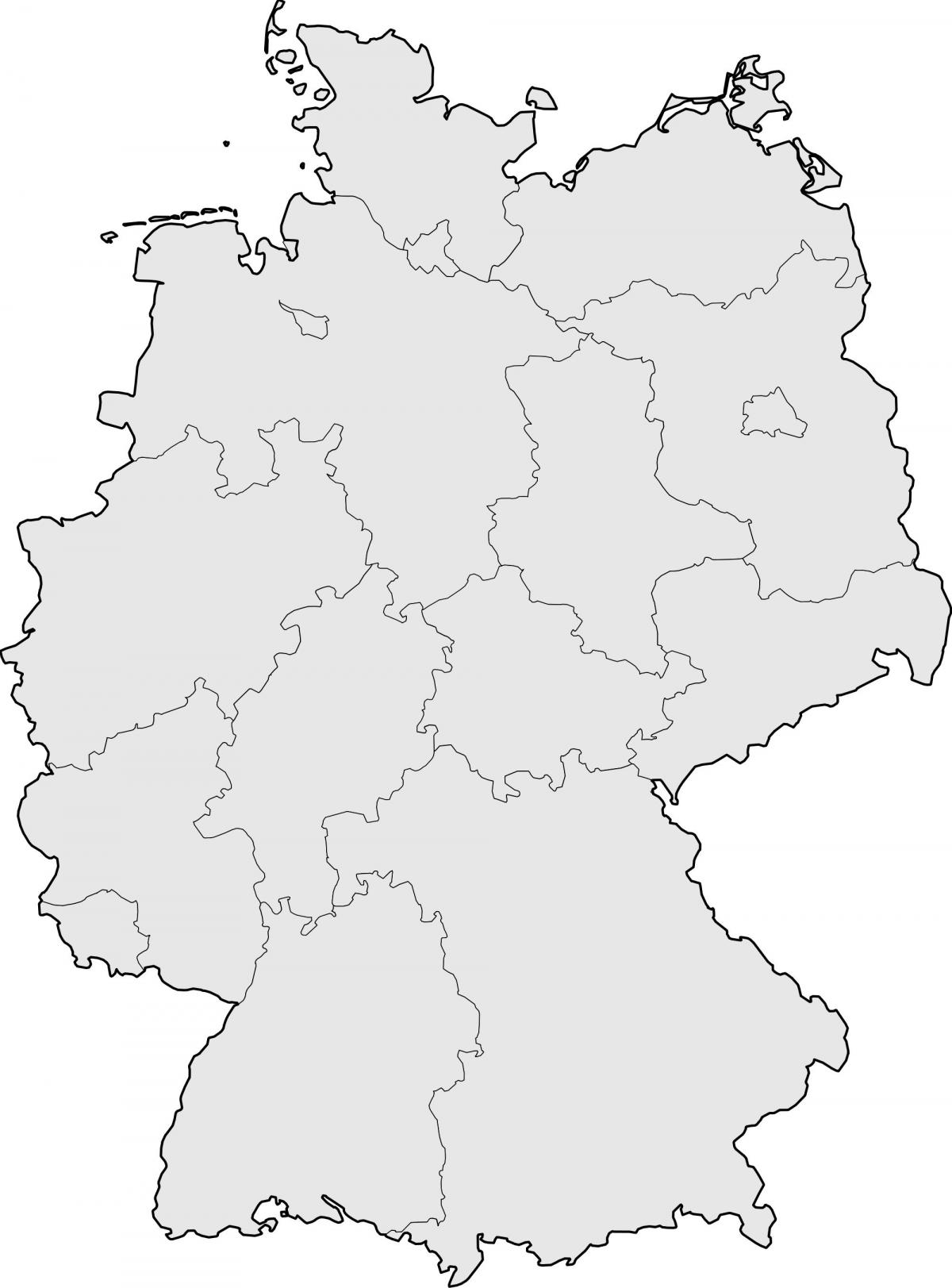 Vuoto Germania mappa