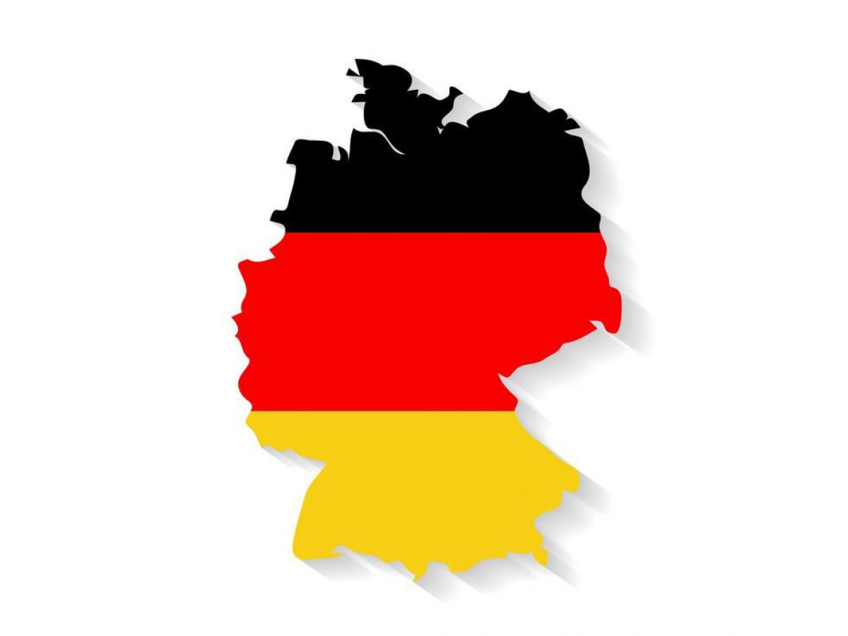 Mappa della bandiera della Germania