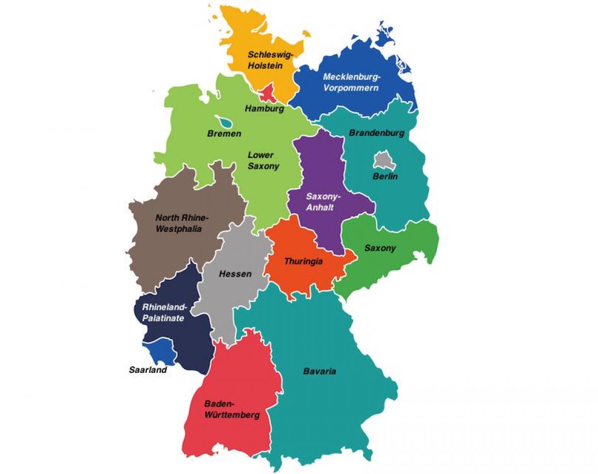 Mappa delle zone della Germania